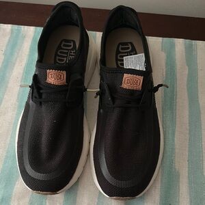 Hey Dude Black Sneakers Comfortable Casual Footwear